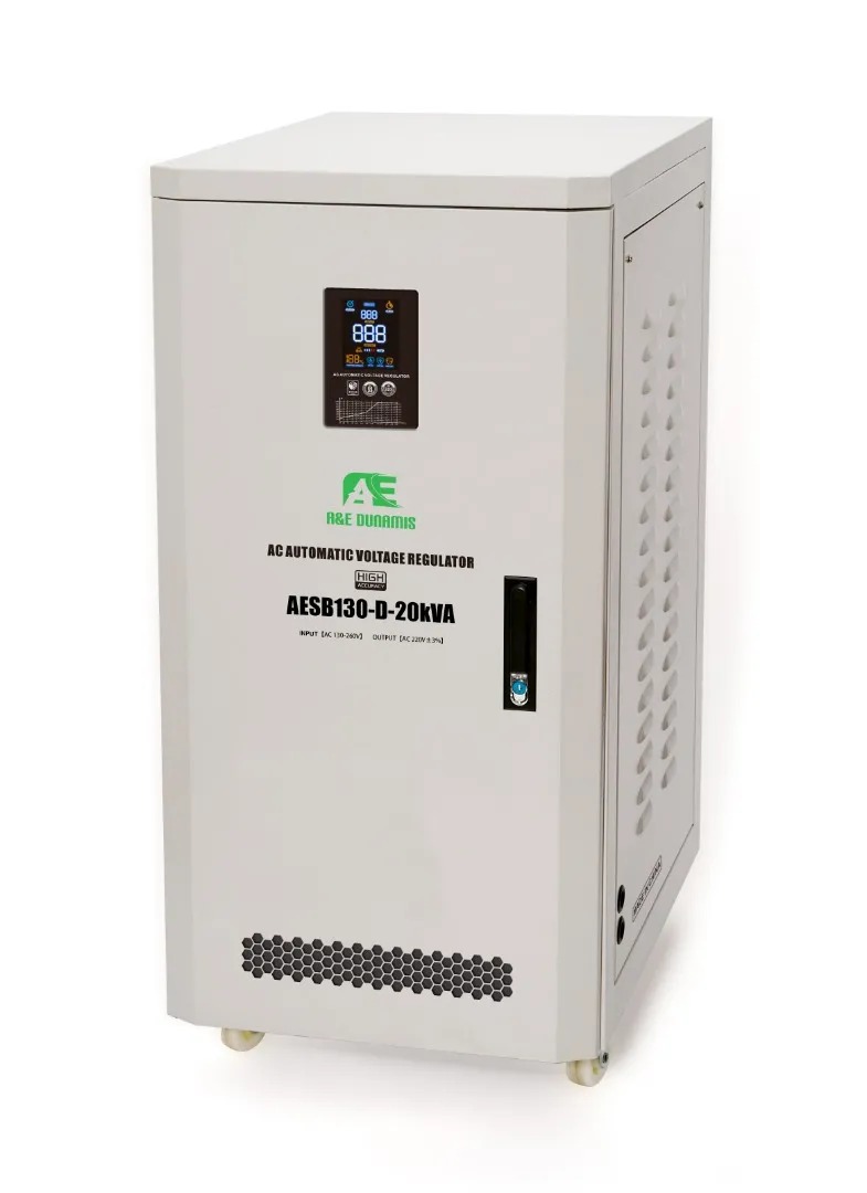 A&E DUNAMIS 20KVA Single phase Servo Voltage Stabilizer (130V-250V)