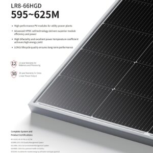 LONGi 595W Solar Panel