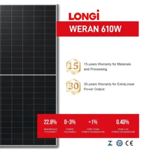 LONGi 610W Monocrystalline Solar Panel